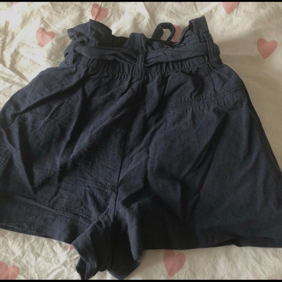 zara trf navy blue paper bag shorts!! - Picture 4 of 4